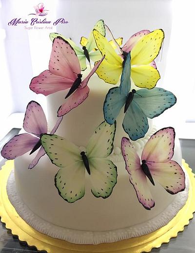 Spring is coming...Butterflies in flight - Cake by Piro Maria Cristina