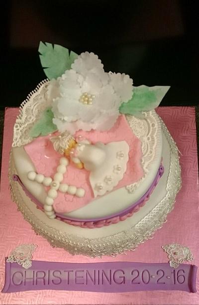 Christening Cake - Cake by Claribel 