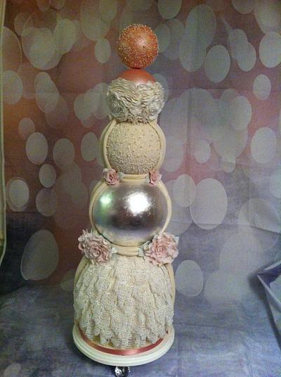 Sphere Wedding Cake - Cake by The Vintage Cake Boutique 