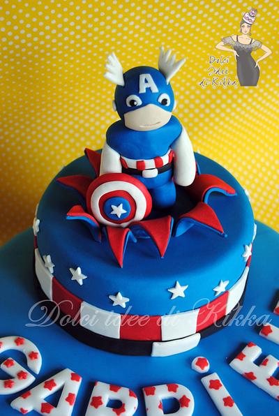 Capitan America - Cake by Francesca Kikka