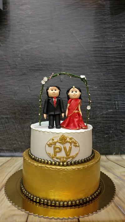 Indian wedding  - Cake by Shris12
