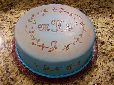 Monogram Birthday - Cake by Theresa