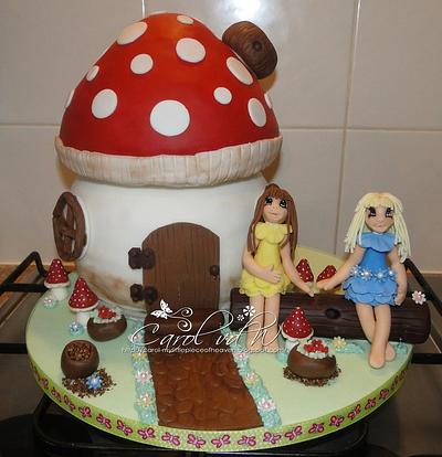 Toadstool House Cake - Cake by Carol