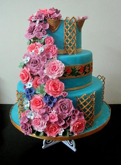 My First Ever Wedding Cake  - Cake by Seema Tyagi