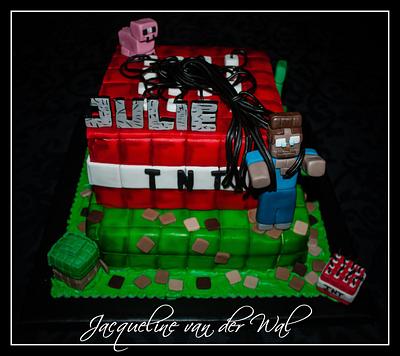 MineCraft for Julie - Cake by Jacqueline