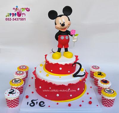 mickey mouse cake and cupcakes - Cake by sharon tzairi - cakes-mania