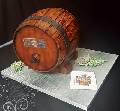 3D Beer Barrel  - Cake by GoshCakes