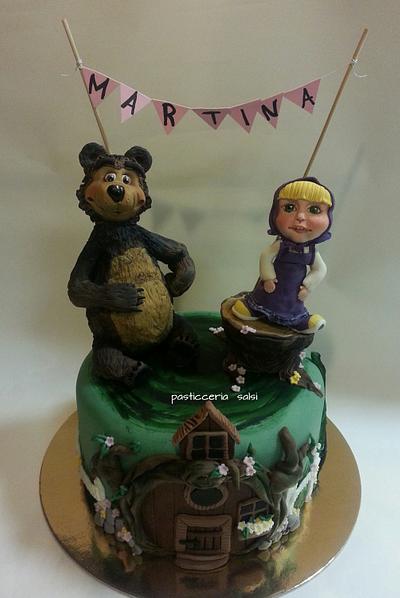 Masha  and  the  bear   - Cake by barbara Saliprandi