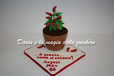 Chili peppers cake - Cake by Daria Albanese