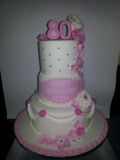 3 tier birthday cake - Cake by Tracy's Treats