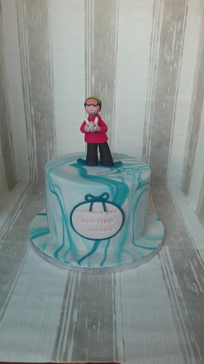 Confirmation snowboard cake - Cake by Milena