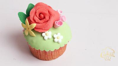 flower cupcake - Cake by Caked India