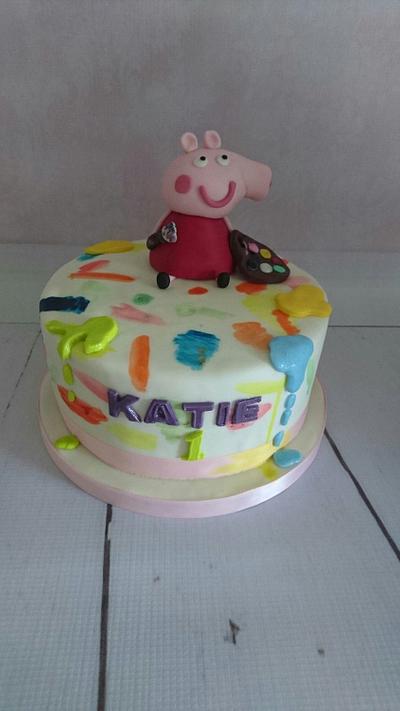 Peppa Pig the Artist - Cake by Jennie