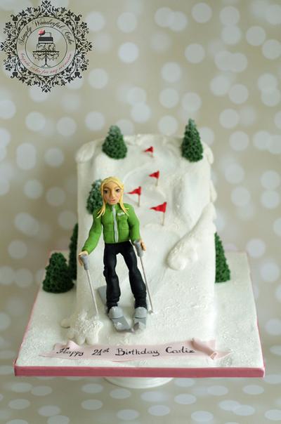 Skiing Girl - Cake by Dorota/ Dorothy