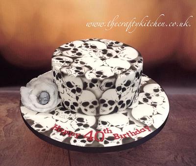 Goth Birthday - Cake by The Crafty Kitchen - Sarah Garland