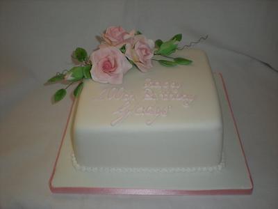100th birthday cake - Cake by The Snowdrop Cakery