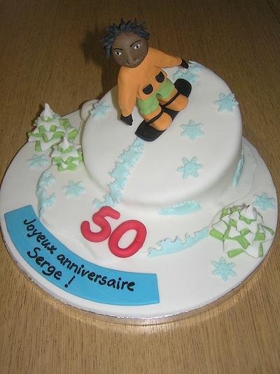 Snowboarding cake - Cake by Barbora Cakes