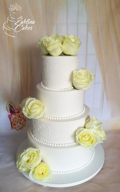 Elegant wedding cake - Cake by Zaklina