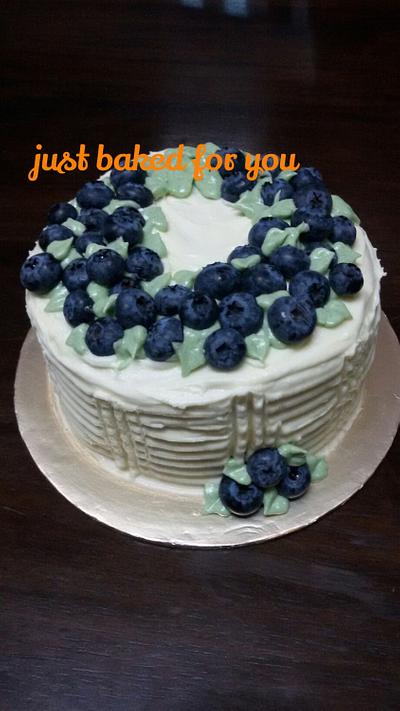 Blueberries N Cheese - Cake by Sato Seran