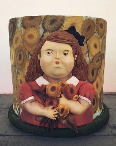 Mujer con flores Fernando Botero - Cake by Bia 
