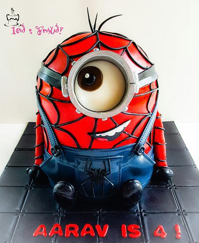Cute Spiderminion! - Cake by Iced n Frosted!