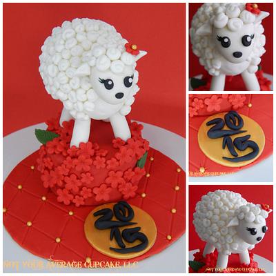 Chinese New Year 2015: Year of the (Cute & Cuddly) Sheep.  - Cake by Sharon A./Not Your Average Cupcake