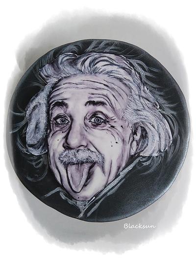 Hand painted Einstein - Cake by Zuzana Kmecova
