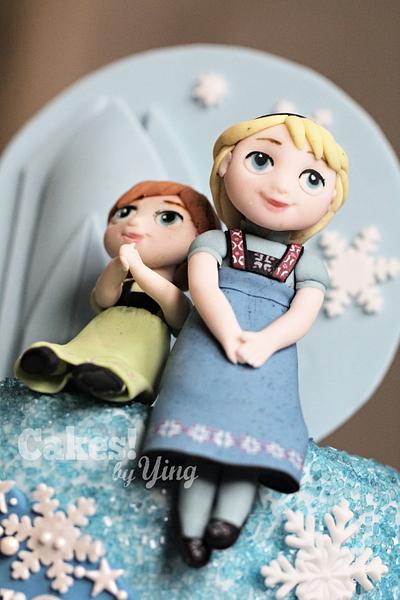 Frozen Little Elsa, Anna and Olaf cake toppers - Cake by Cakes! by Ying