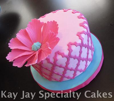 Morocan Lattice Birthday Cake - Cake by Kimberley Jemmott