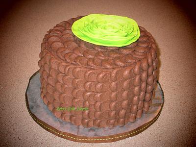 Chocolate Petal Cake - Cake by Sara's Cake House