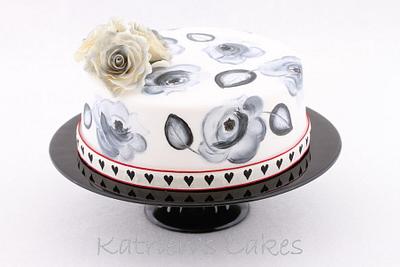 Painted Roses - Cake by KatriensCakes