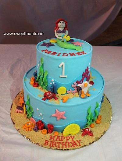 Baby mermaid cake - Cake by Sweet Mantra Homemade Customized Cakes Pune