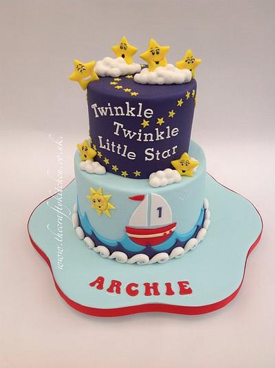Twinkle, Twinkle Little Star (the 3rd version) - Cake by The Crafty Kitchen - Sarah Garland