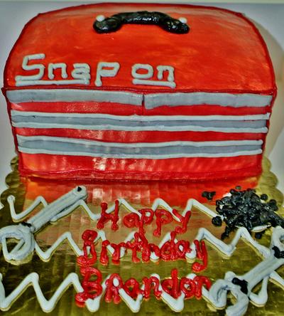 Tool box cake in 100% buttercream - Cake by Nancys Fancys Cakes & Catering (Nancy Goolsby)