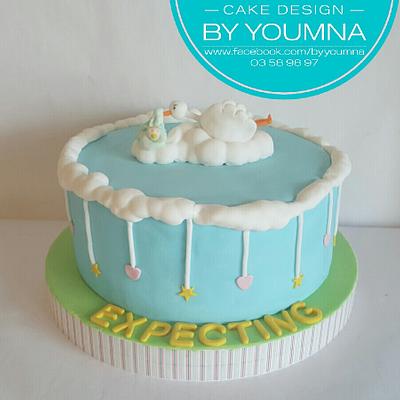Expecting  - Cake by Cake design by youmna 