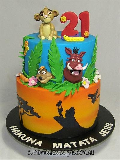 Lion King 21st Cake - Cake by Custom Cake Designs