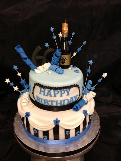 60th Birthday Celebration Cake - Cake by Caron Eveleigh