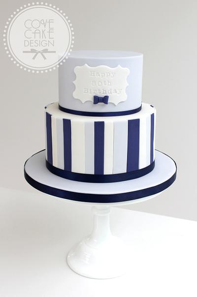 Birthday Stripe - Cake by Cove Cake Design