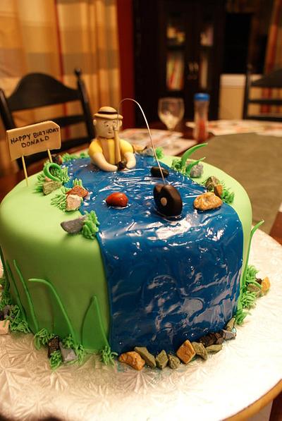 Fishing - Cake by mimiscakes