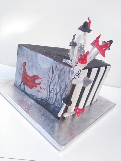 Hand painted crazy cake - Cake by Zuzana Kmecova
