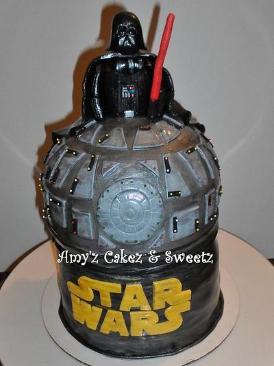 Darth Vader DEATH STAR cake - Cake by Amy'z Cakez & Sweetz