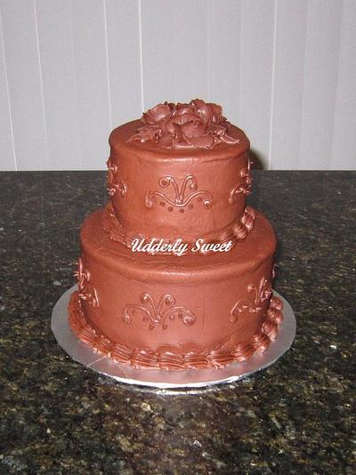 Chocolate Tiered Cake - Cake by Michelle