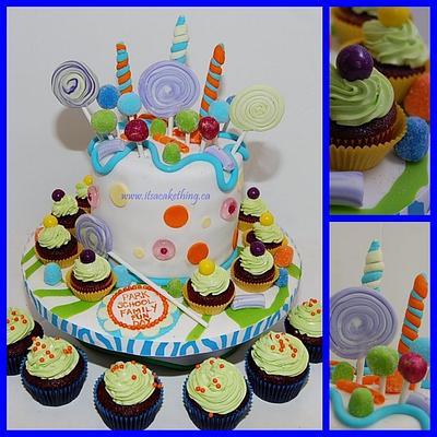 Candyland themed Fundraiser cake - Cake by It's a Cake Thing 