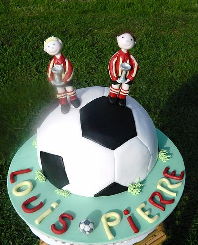 football cake - Cake by Margeaux  Gough