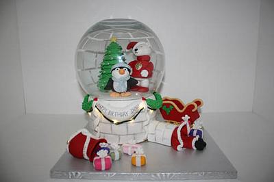 Christmas Igloo Snowglobe - Cake by Prima Cakes and Cookies - Jennifer