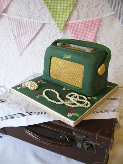 Vintage Roberts Radio cake - Cake by Sugar&Lace Cake Company