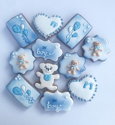 Baby shower cookies - Cake by Gabriela