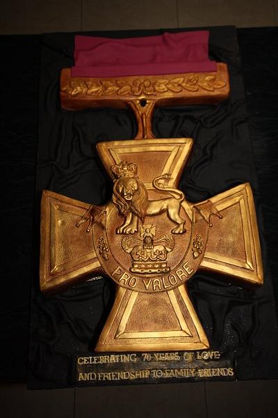 Victoria Cross Cake - Cake by Courtney Noble