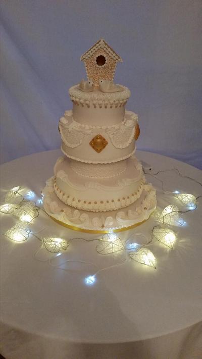 Wedding cake - Cake by Eliz4cakes 