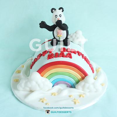 Happy Carebear - Cake by Guilt Desserts